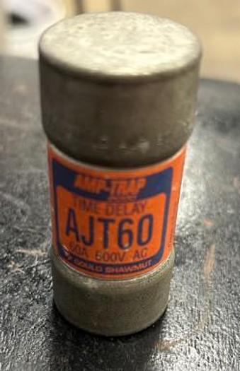 Used Lot of 3 -Gould Shawmut ATJ60 Amp-Trap Class J Fuse 60A 600V - GHB-63-D14