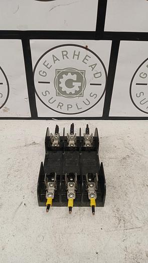 Used Gould Shawmut 60318 3 Pole 600V 30A Fuse Holder GH505