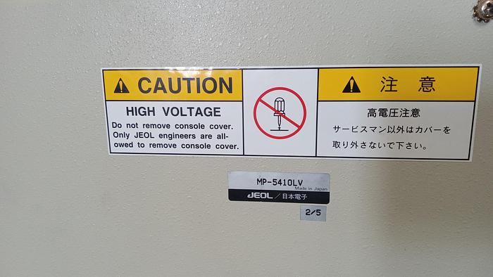 Used JEOL JSM-5410LV Scanning Microscope & Related Equipment (GH0-0)