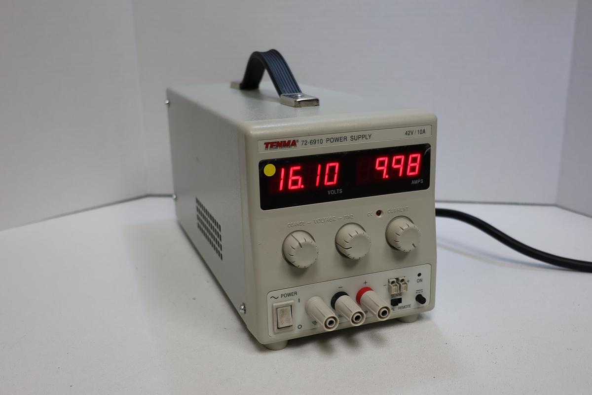 Used Tenma 72-6910 DC Bench Power Supply 42V 10A CV/CC High Current Tested Working