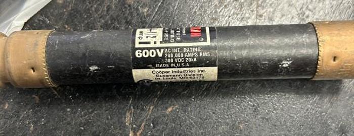 Used Lot of 2 - Bussman FuseTron FRS-R-4-1/2 Amp Dual Element Limiting Time Delay Fuse 600V - GHB-63-15