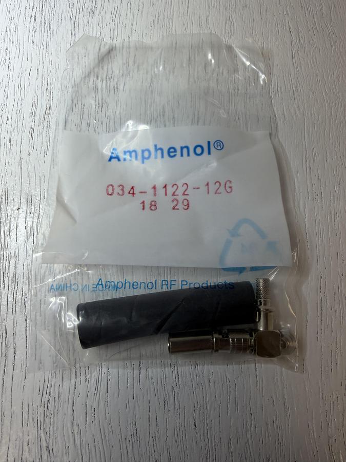 NEW Mouser Electronics 034-1122-12G RF Connectors / Coaxial Connectors Right-AngleCrimpPlug GHGC-3