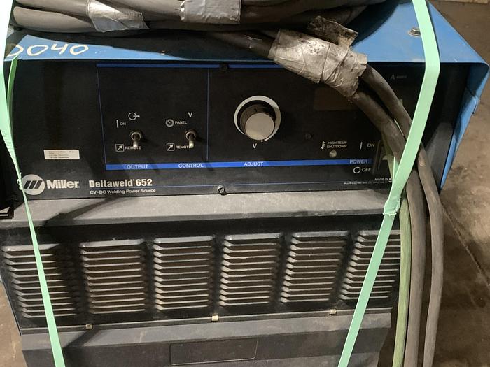 Used Miller Deltaweld 652 Dc Power Source With 70 Series 24V Wire Feeder GHC-co#4