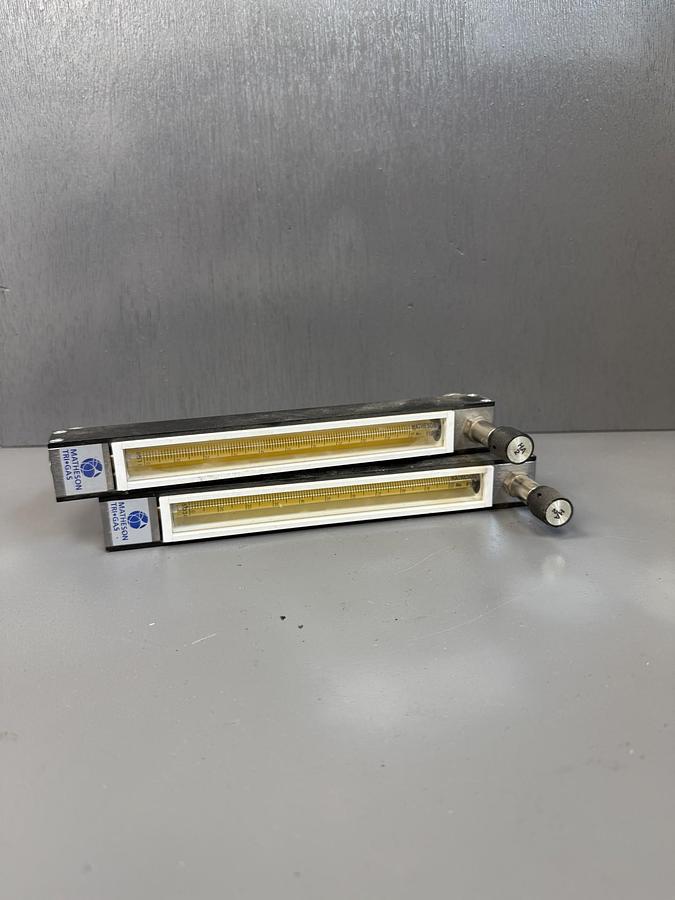 Used (LOT OF 2) Matheson FM-1050 Flowmeter 316 Stainless Steel with Buna-N Seals GH103