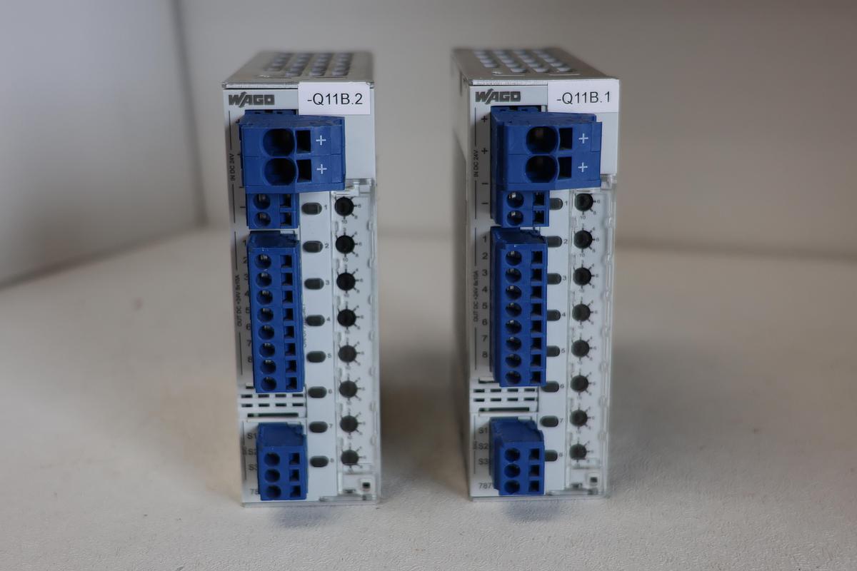 Used (Lot of 2) WAGO Epsitron Electronic Circuit breaker 787-1668 8 Channel GHA-54