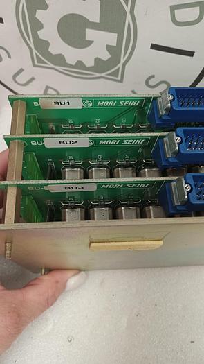 Used MORI SEIKI D-0204 RELAY CONTROL ASSY MODULE BU1 BU2 BU3 D0204