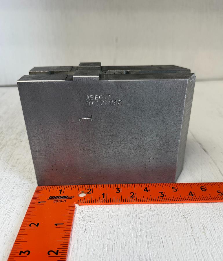 Used ABBOTT TG12MDS2 12" Lathe Jaws – 3 Jaw Set – Tongue & Groove GHA-166