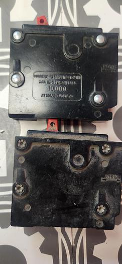 Used (LOT of 2) Bryant 20 Amp Single Pole Circuit Breaker BR120 - GHA-136