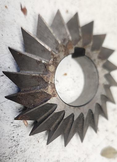 Used Double Angle Milling Cutter 2-3/4 X 1/2 X 1” Bore 45° Inc - GHB-49