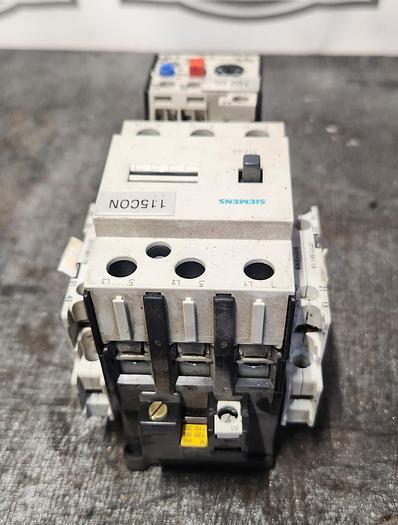 Used SIEMENS 3TF44 Starter W/3UA55 00-2D RELAY - GHB-68-A2