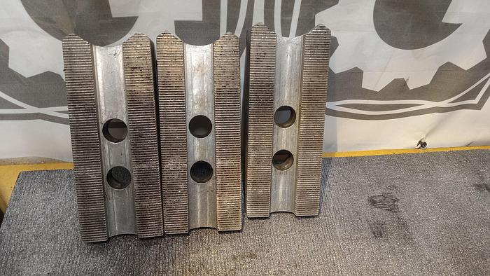 Used ALUMINUM SERRATED SOFT JAWS (set of 3)- GHA-30