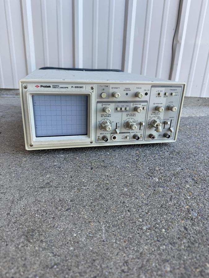 Used Protek Oscilloscope P-3502C 20 MHz POWER TESTED ONLY GHA-47