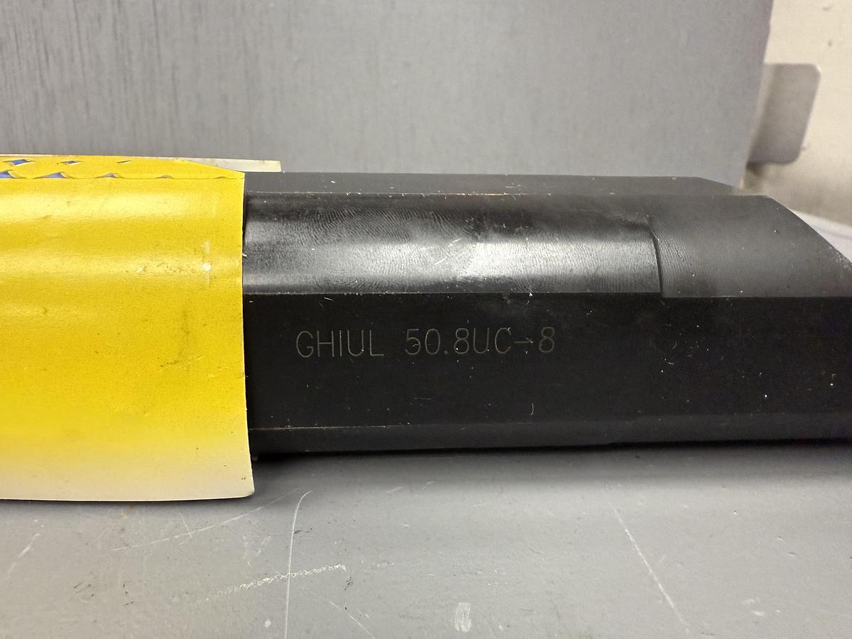 Used ISCAR GHIUR 50.8UC-8 indexable 2" coolant thru steel boring bar GHC-17