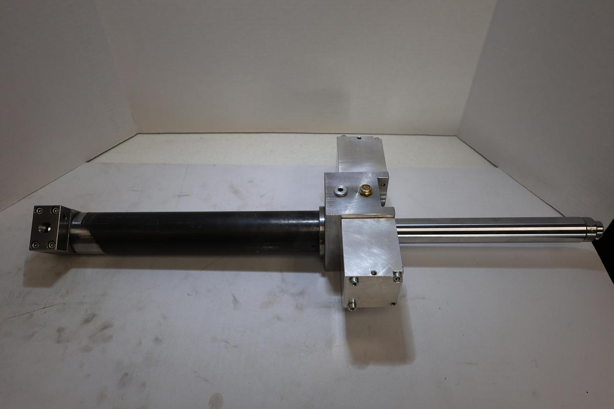 Used Lot of 2 Uniteam 1-1/8" Bore Linear Hydraulic/Pneumatic Cylinders Used