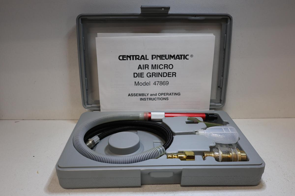 Used Central Pneumatic Air Micro die grinder model 47869