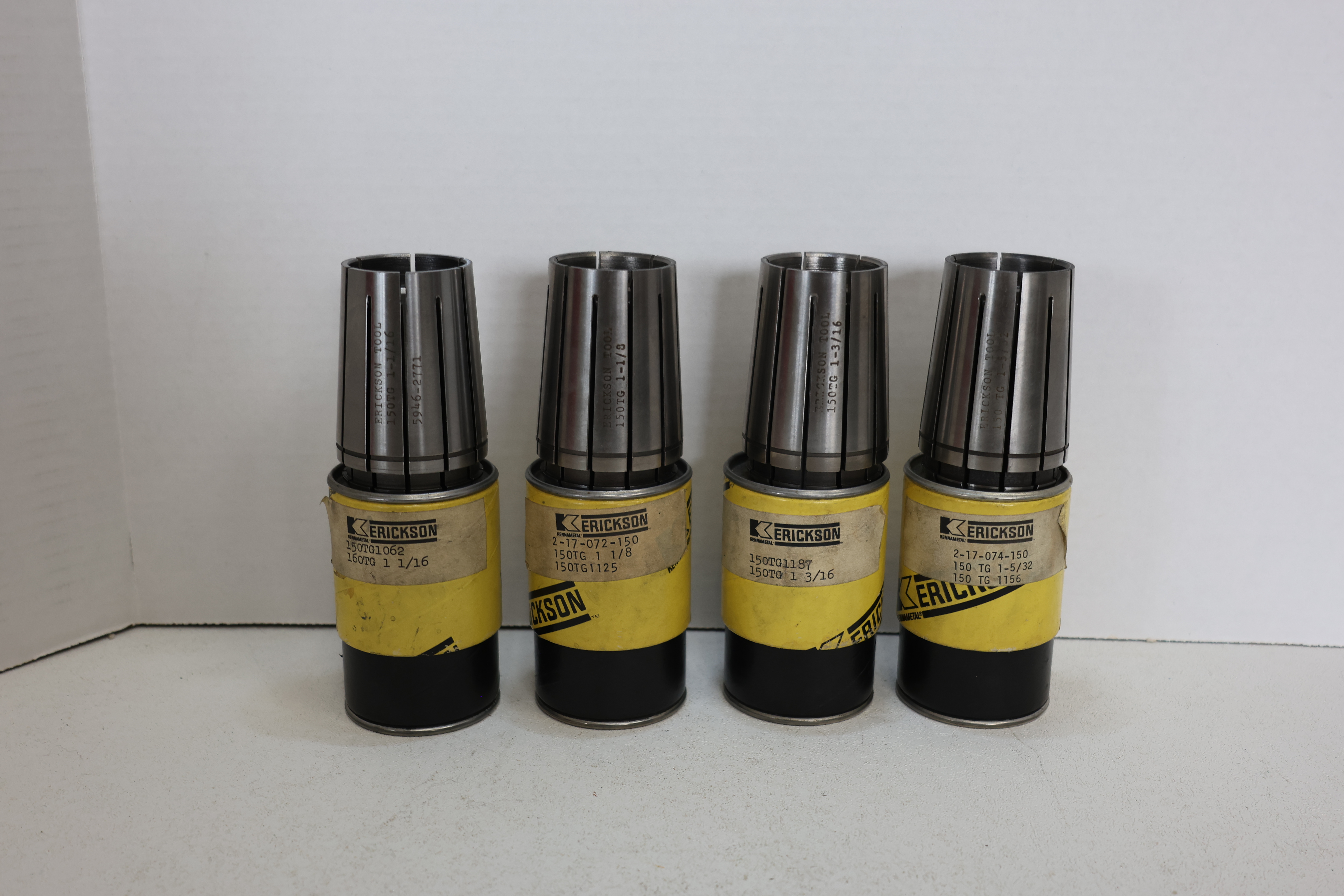 Used Lot of 4 Erickson TG150 Collets 1-1/16" to 1-5/32" Precision CNC Toolholding