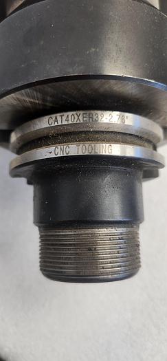 Used CAT40 ER32 2.76" Collet Chuck Tool Holder w/ Pull Stud for CAT40 CNC - GHA-150-OBO