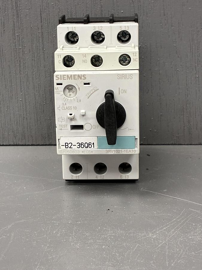 Used Siemens 3RV1021-1EA10 Motor Protection Circuit Breaker 3RV10 Series GHA-140
