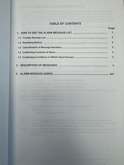 Used Makino Instruction Manual Wire Electrical Discharge Machine Alarm Message GHGC-D22