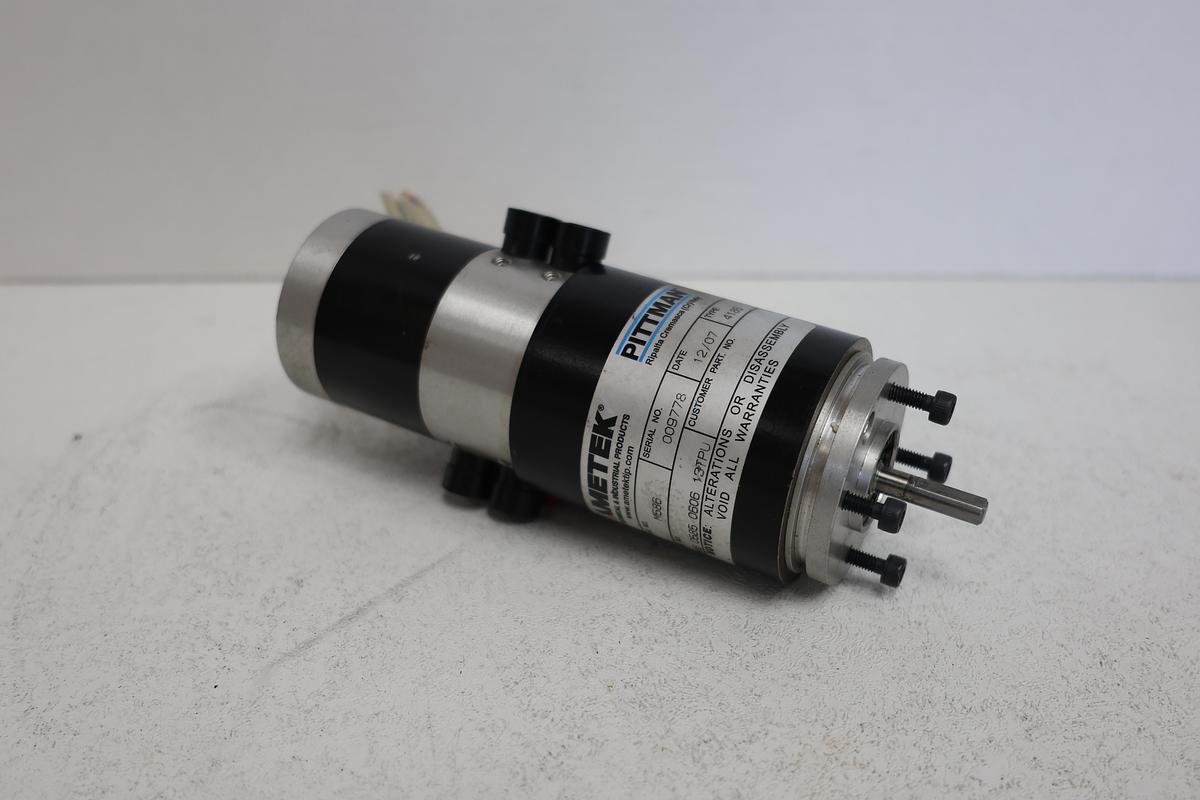 Used Pittman AMETEK M58B6 DC Servo Motor Dual Shaft P/N M58B-0585-0806