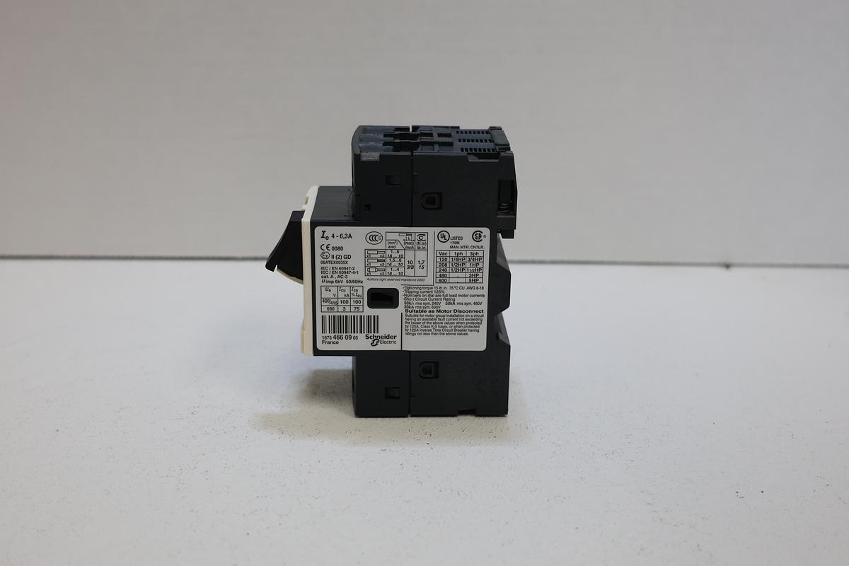 Used Telemecanique GV2-ME10 Motor Circuit Breaker (4–6.3A) Schneider Elec. GHC-16