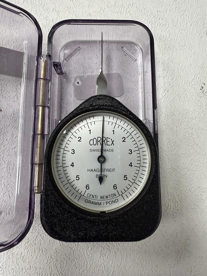 Used Correx Haag-Streit Bern Tension Gauge – 6 Grams, Swiss Made GHC-28