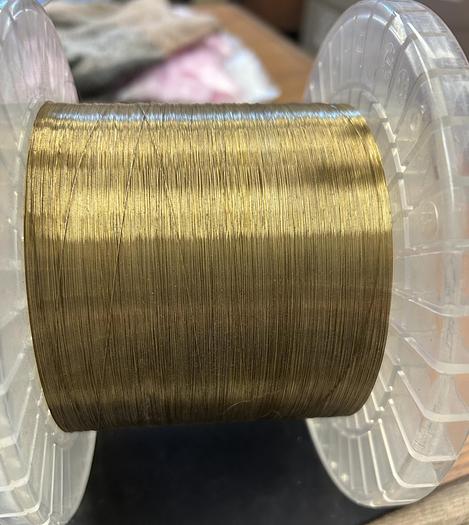 Used Hitachi EDM Wire HBZ-U25 P-5 : Brass wire dia. 0.25mm -partial roll 3.5Lbs - GHB-80
