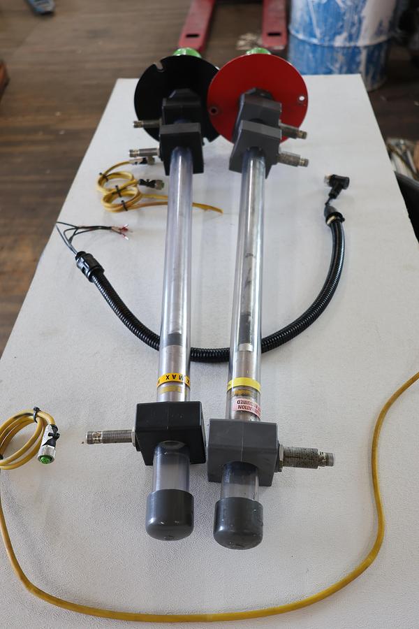 Used Industrial Magnetic Float Level Sensor Assemblies Lot of 2 Adjustable Used