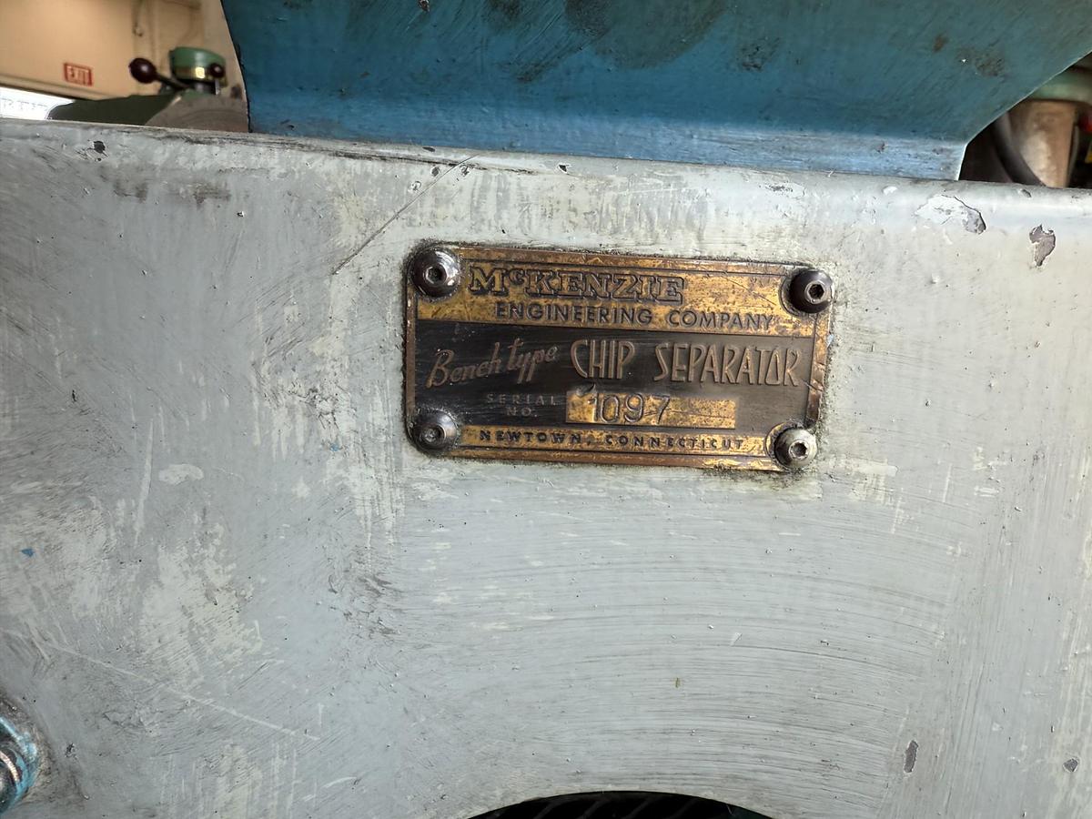 Used McKenzie 1097 Chip Separator – Used, Fully Functional, Great for CNC Shops