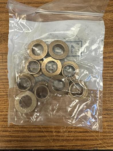 Qty 10  Sae 841 Bronze Flanged Bearing For 1/2" Shaft Dia 5/8 " Od 3/8" LG GHA-137