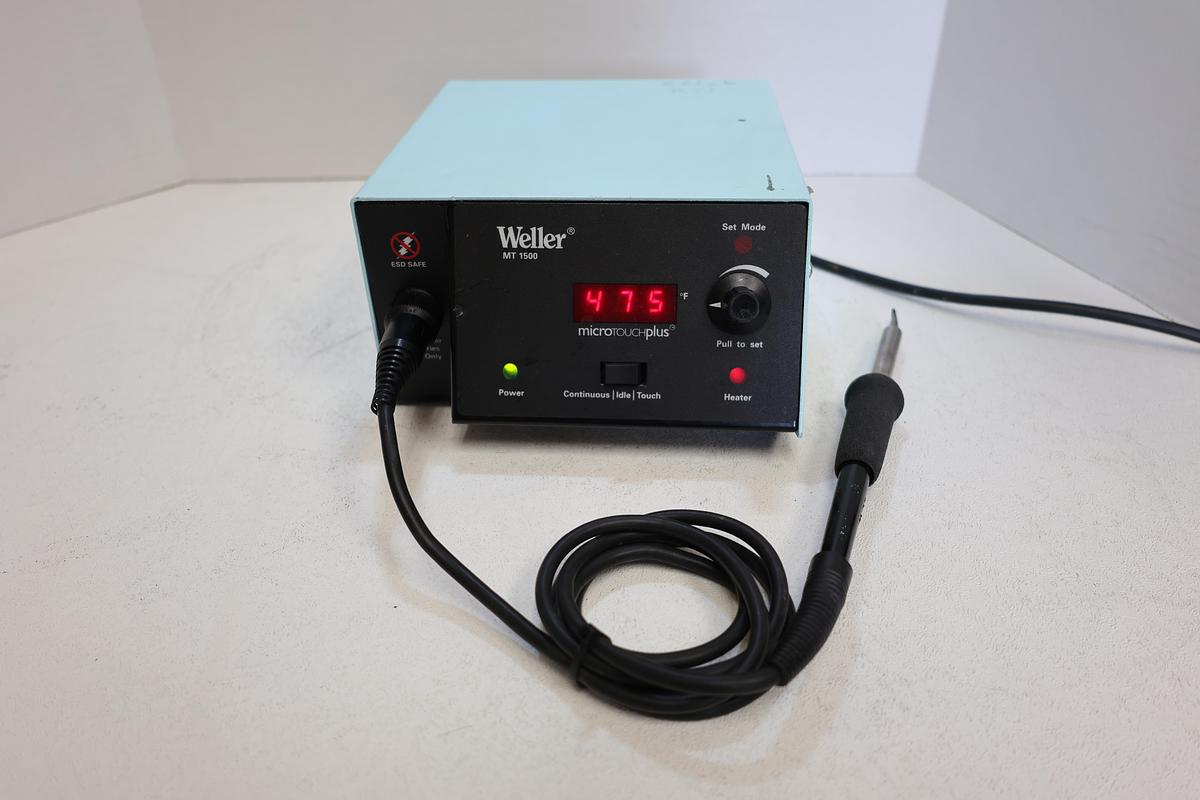 Used Weller MT1500 MicroTouch Plus Soldering Station w/ I-040 Iron Tested