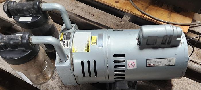 Used Gast 0823-V2-G608NEX Rotary Vacuum Pump 3/4 HP, UNTESTED - GHB-60