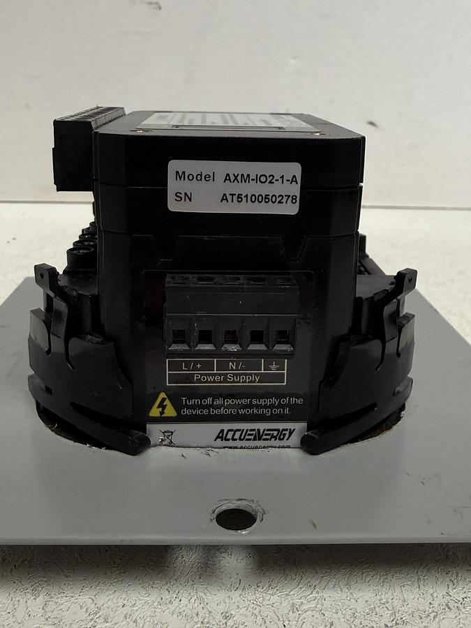 Used Acuvim II-D-60 Multifunction Power Meter w/ AXM-IO2-1- A GHA-92