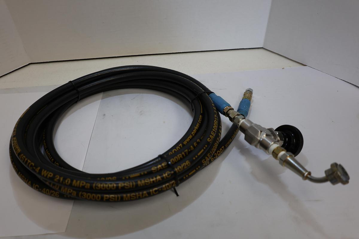 Used ACE SS-RF4 Stainless Needle Valve Parker 3000 PSI Hose Assembly 15FT