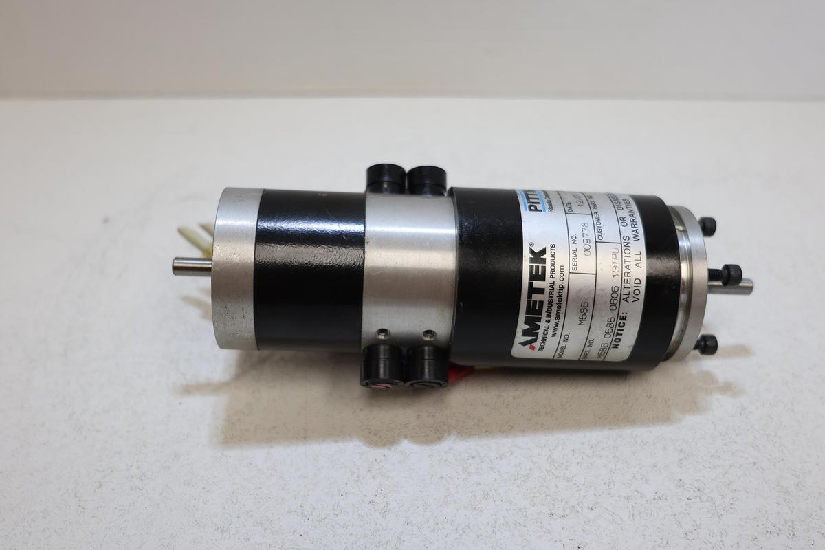 Used Pittman AMETEK M58B6 DC Servo Motor Dual Shaft P/N M58B-0585-0806