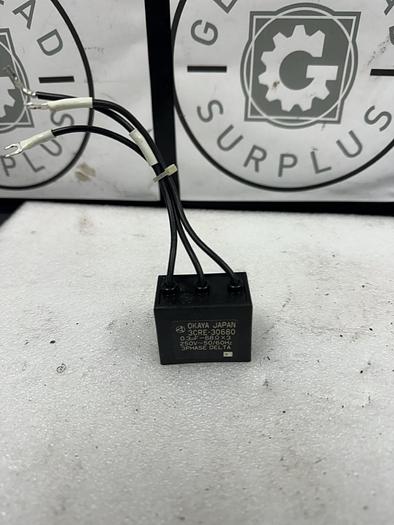 Used OKAYA 3CRE-30680 250V 3 PHASE DELTA RESISTOR CAPACITOR