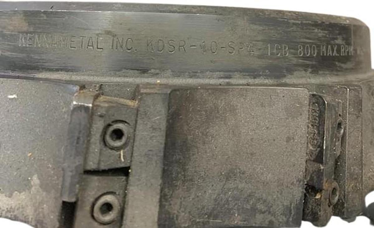 Used Kennametal KDSR-10-SP4-1CB Face Mill 800 Max RPM