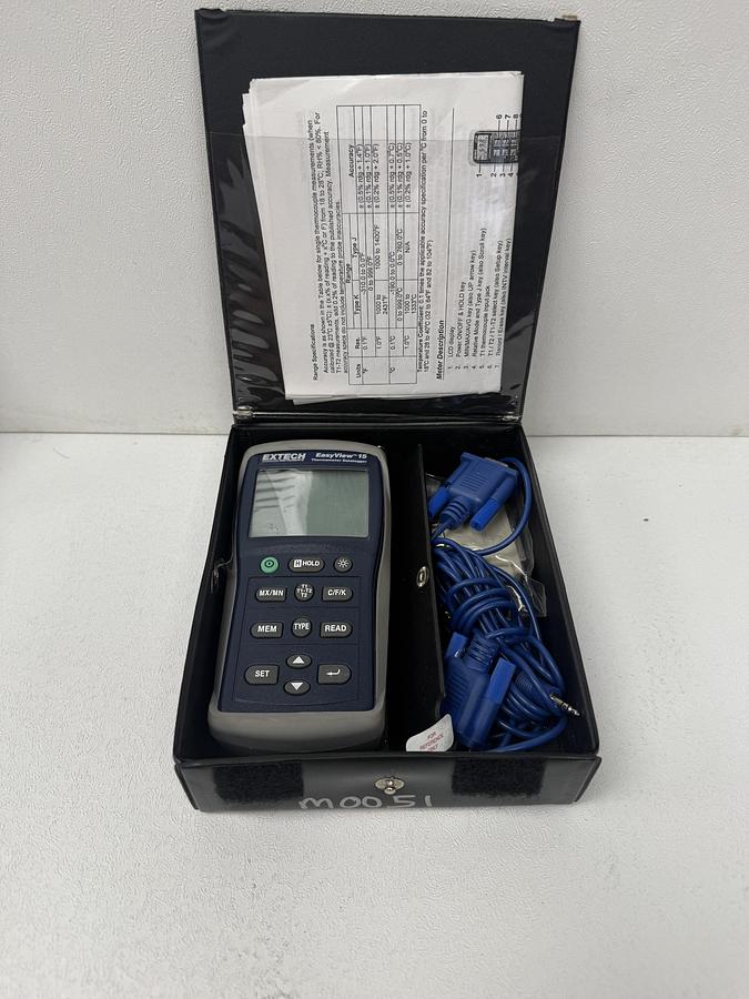 Used Extech EasyView 15 Dual Input Thermometer – Temperature Datalogger GHC-26