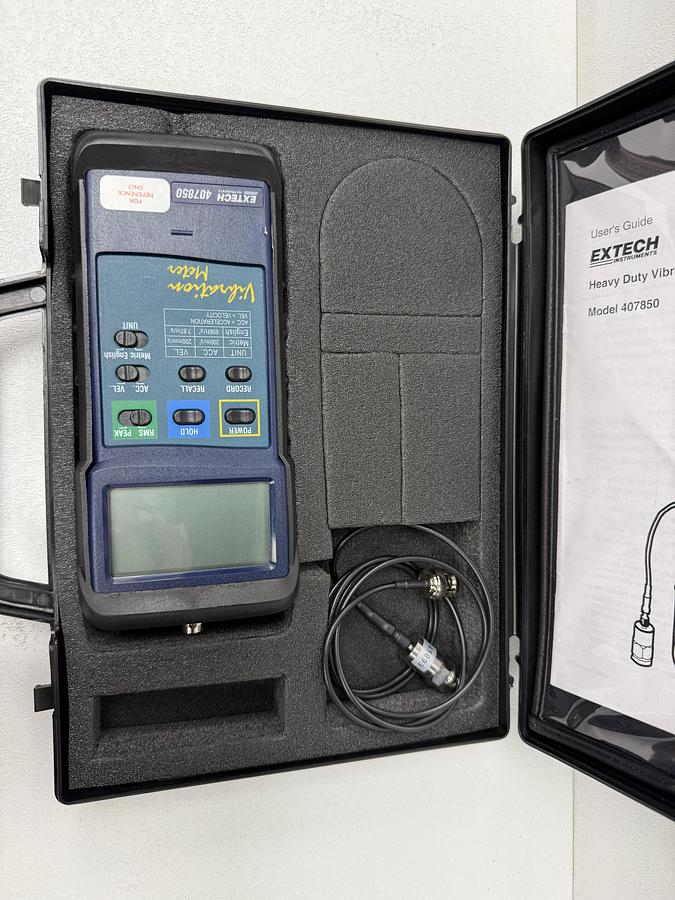 Used Extech 407850 Heavy Duty Vibration Meter – Industrial Vibration Analyzer GHC-44