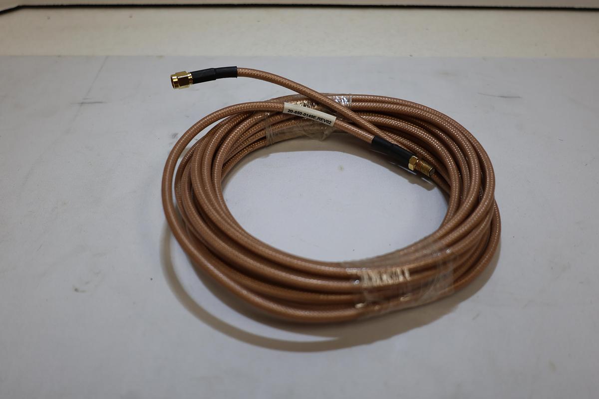 20-650-0140E REV02 RF Coax Cable Assembly SMA Male/Female 15 Ft New Tested