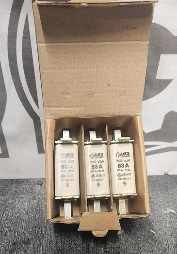 OEZ LETOHRAD FUSE Links (New Box of 3) - PN00C gl/gG 63A 500 V - GHA-103