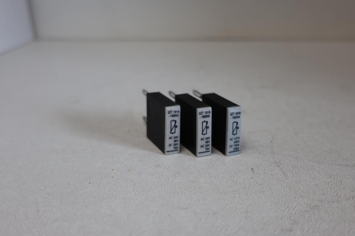 Used (Lot of 3)Siemens 3RT1916-1BB00 Surge protector GHGC-15