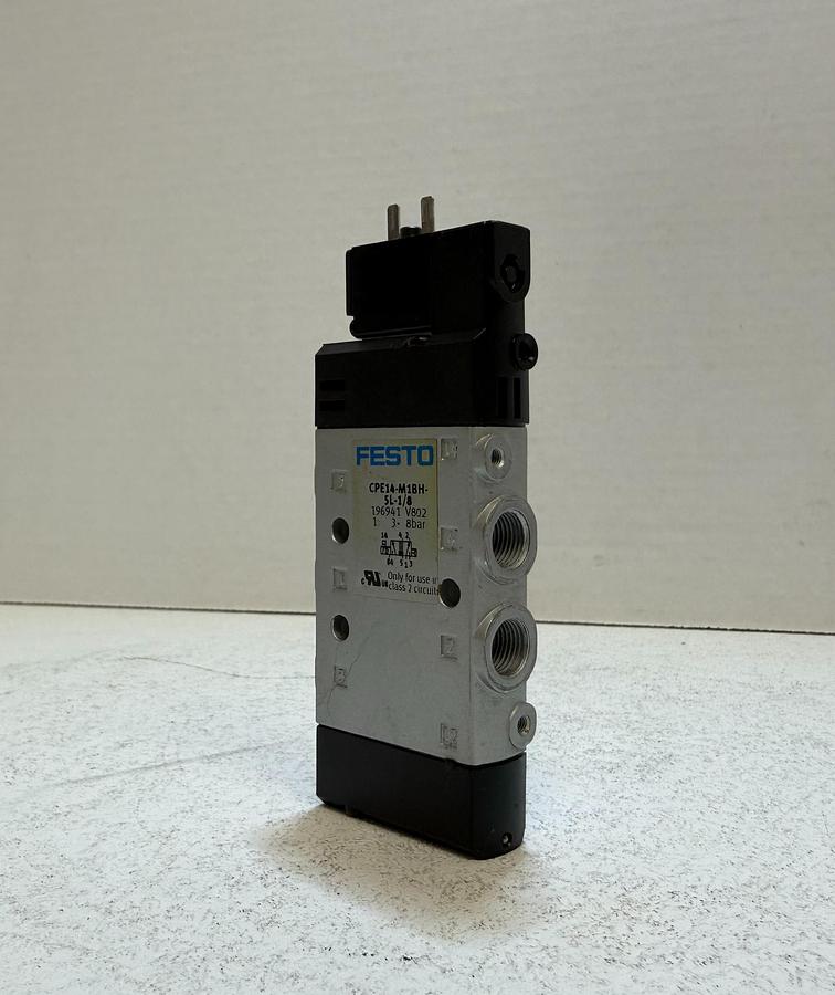 Used Festo CPE14-M1BH-5L-1/8 Pneumatic Solenoid Valve 24VDC G1/8 5/2-Way