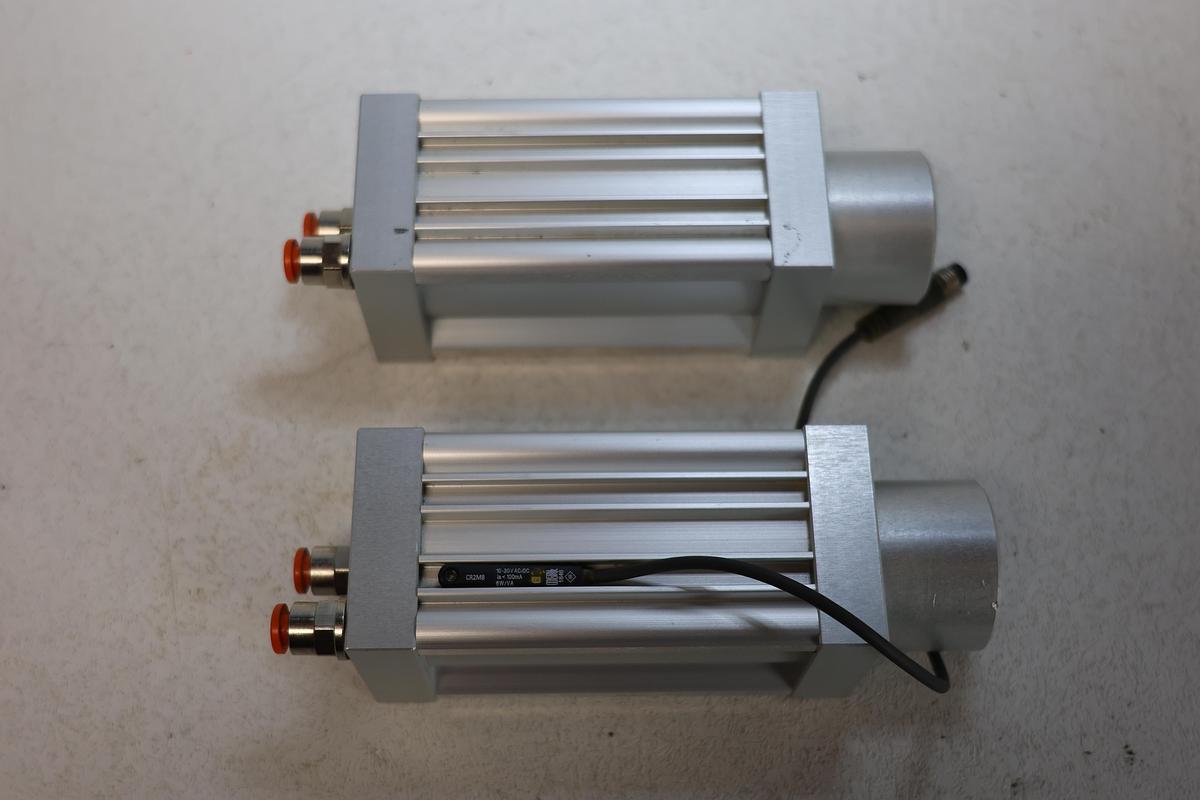 Used Lot 2 Alfa Meccanica Compact Pneumatic Cylinders 40mm Bore 45mm Stroke CMPC Type GHA-186