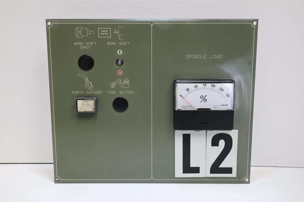 Used Vintage Mori Seiki SL Series Spindle Load Meter Sub Panel – OEM Replacement Assembly