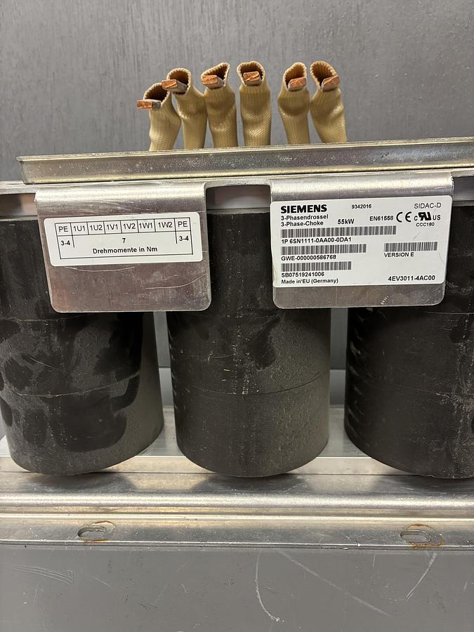 Used SIEMENS 6SN1111-0AA00-0DA1 55KW Power Supply Module Version E GHC-39