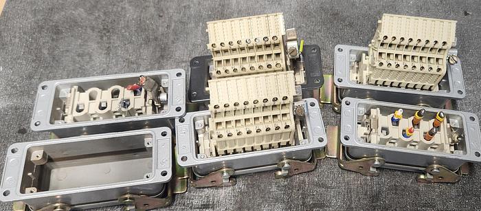 Used Contact H-BE 16 SS 500V and other Connectors LOT OF 6 - used - GHA-175