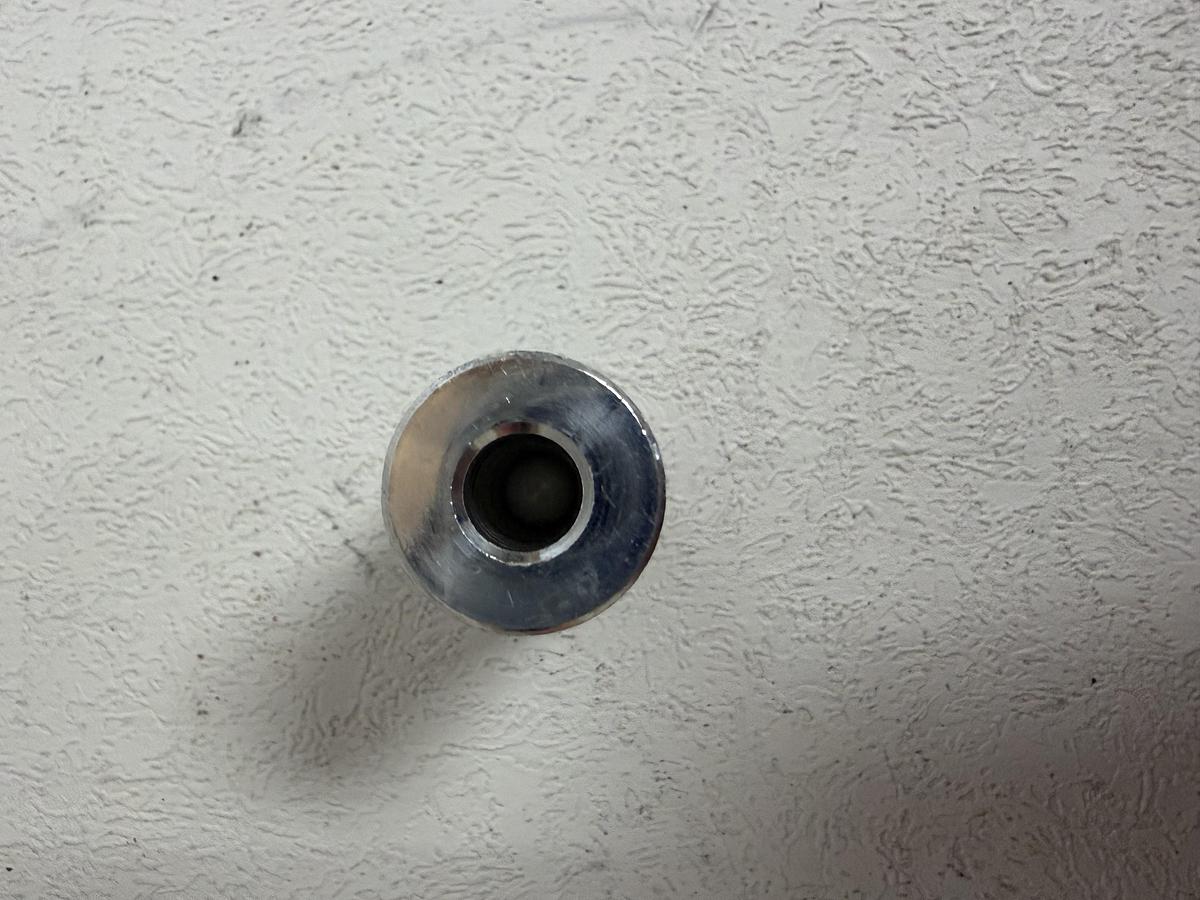 Used Aluminum Unthreaded Spacer 5/8" OD 1 - 1/4"  (lot of 3)