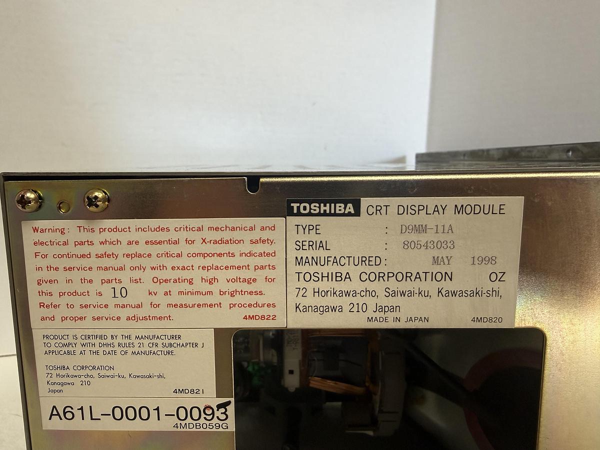 Used Fanuc Series 21-T A02B-0210-C041/TA Monitor A61L-0001-0093 CRT Display Module GHA-40