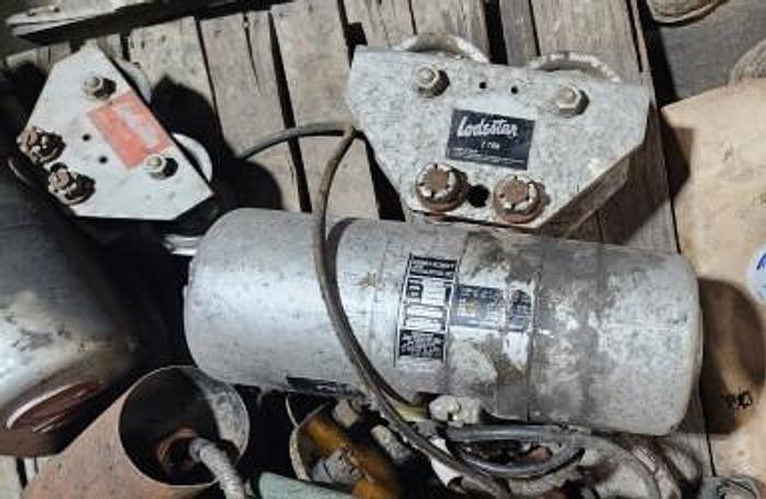 Parts Only (2) Loadstar 1 Ton Crane Hoists & (1) Loadstar 2 Ton Crane Hoist - GHA-RC